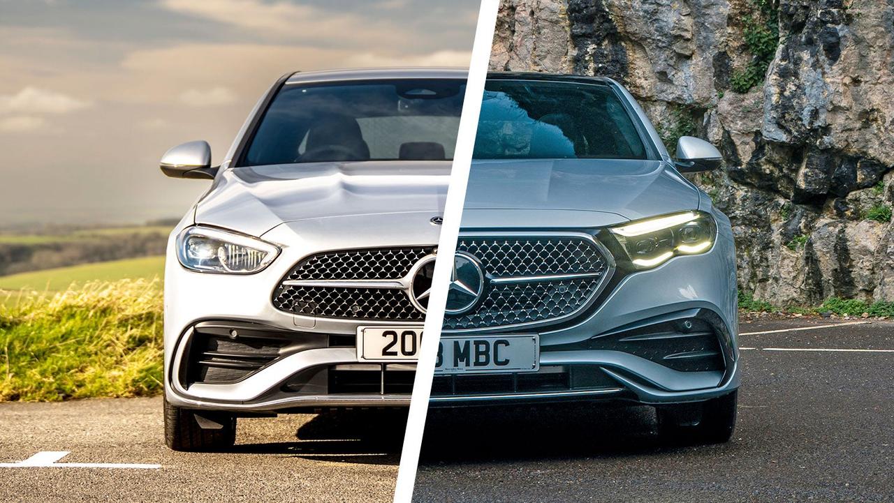 Mercedes C-Class vs E-Class front