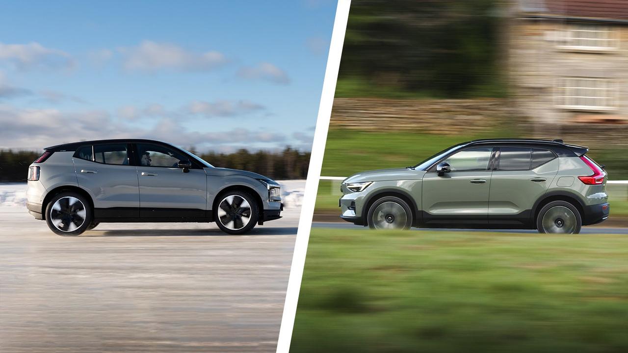 Volvo EX30 vs EX40 – side
