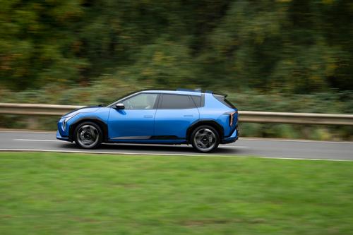 Kia EV4 side driving shot
