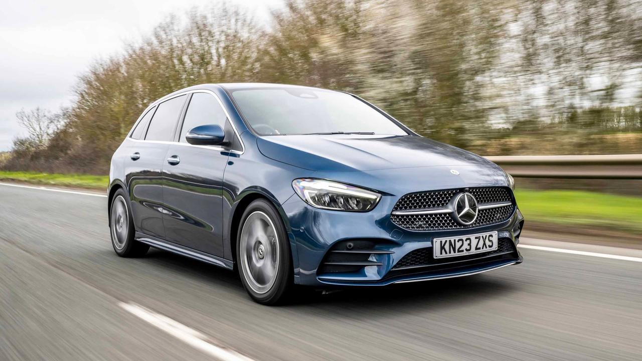 Mercedes B-Class driving