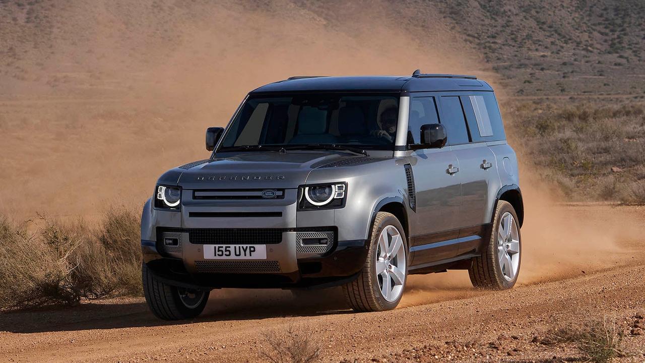 Land Rover Defender 110 in grey