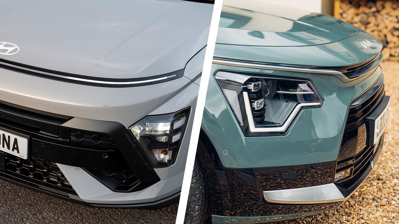 Hyundai Kona vs Kia Niro front