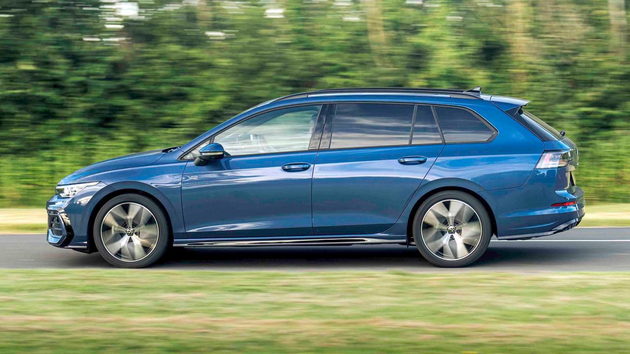 2024 Volkswagen Golf estate driving, side view