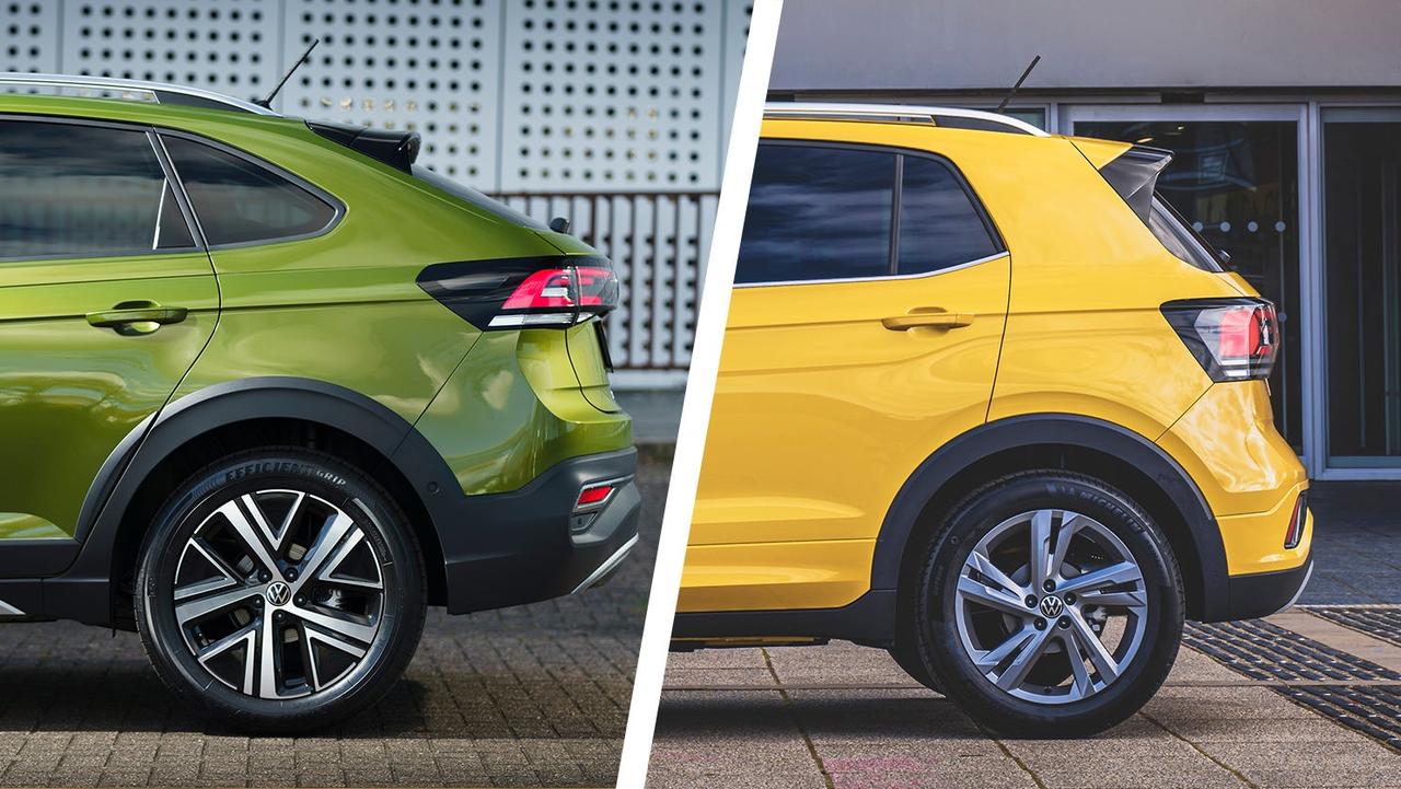 Volkswagen Taigo vs T-Cross rear profile