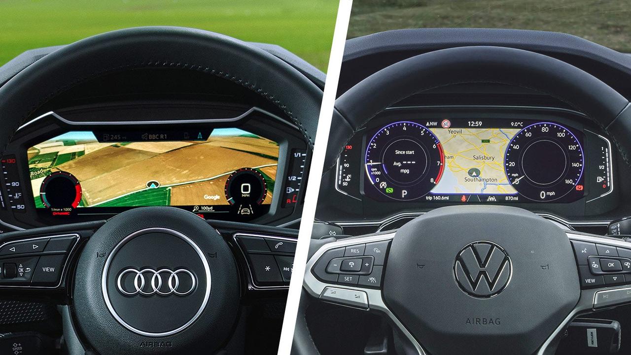 Audi A1 vs Volkswagen Polo – driver's dials