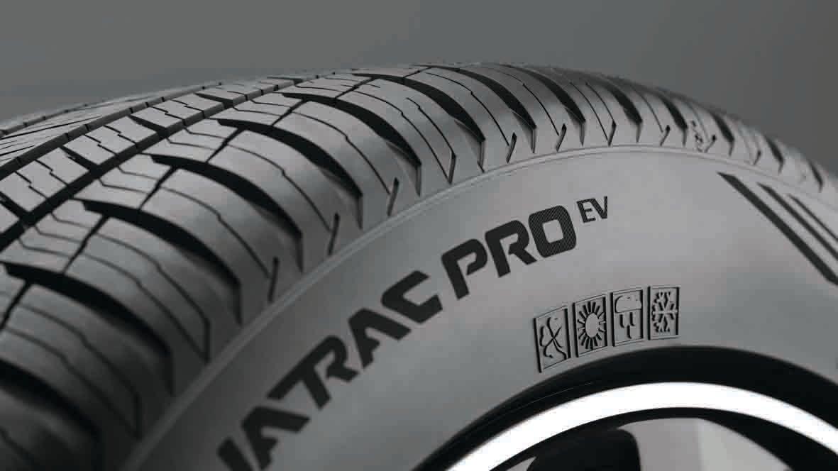 EV tyre close up