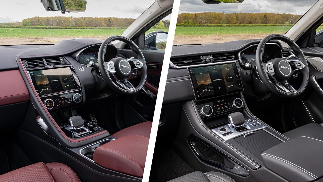Jaguar E-Pace vs F-Pace interior
