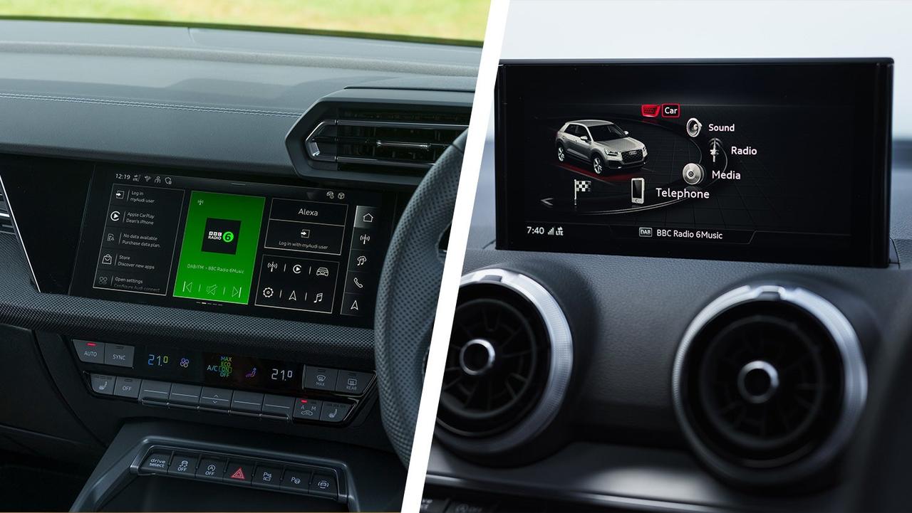 Audi A3 vs Q2 screen