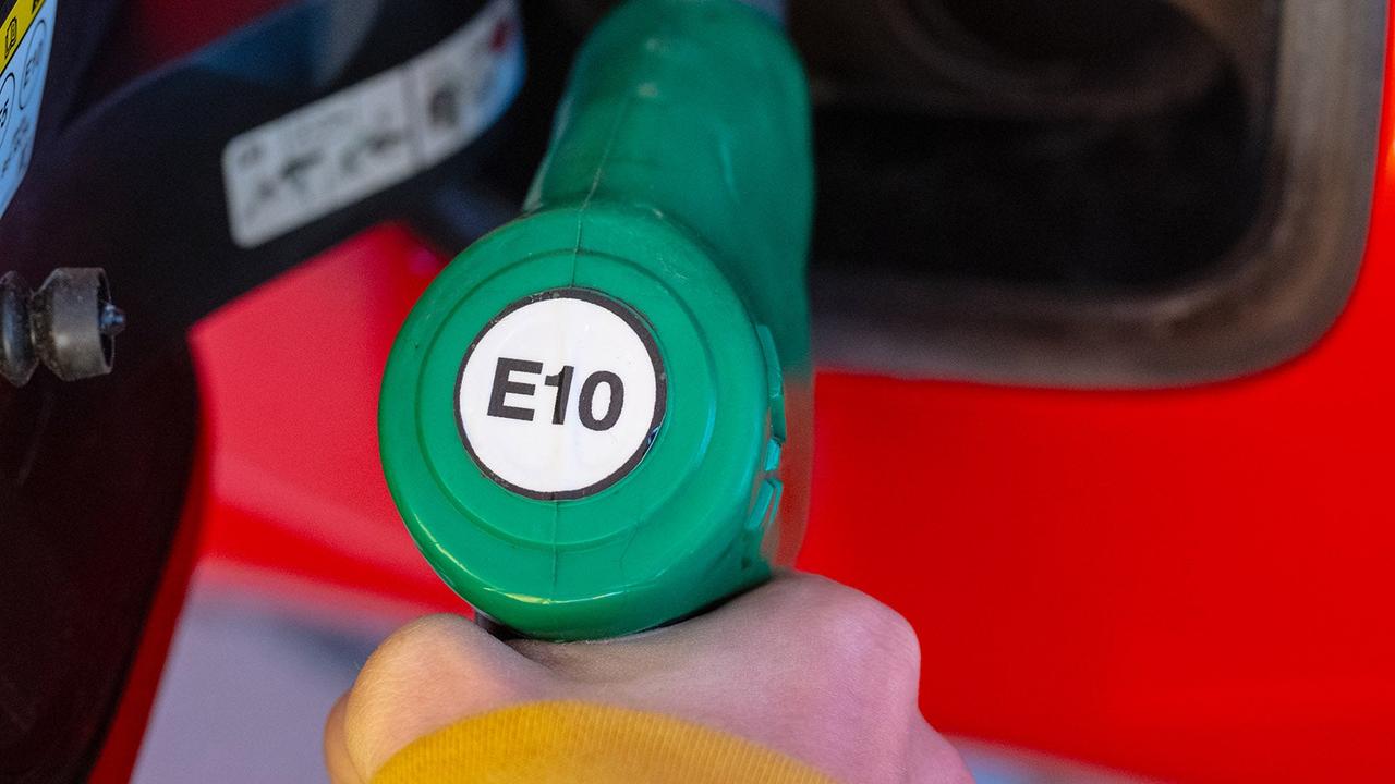 E10 fuel pump closeup detail