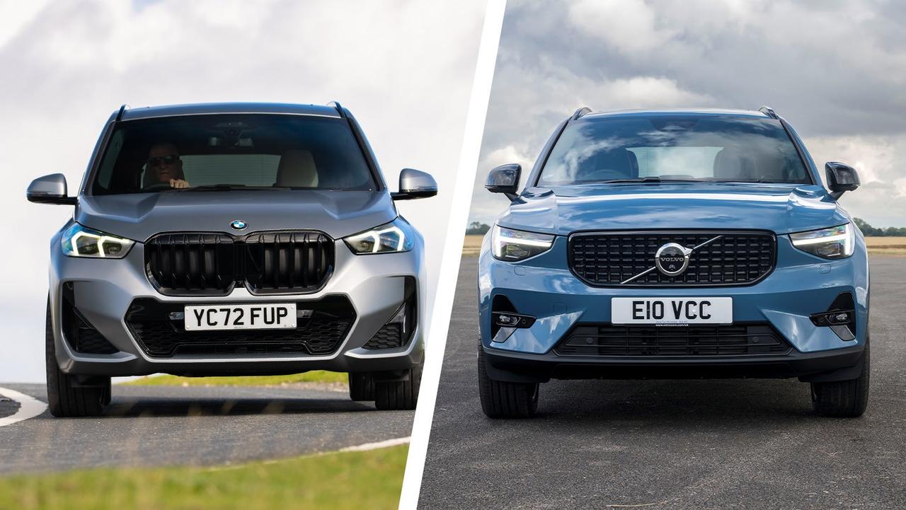BMW X1 vs Volvo XC40 front