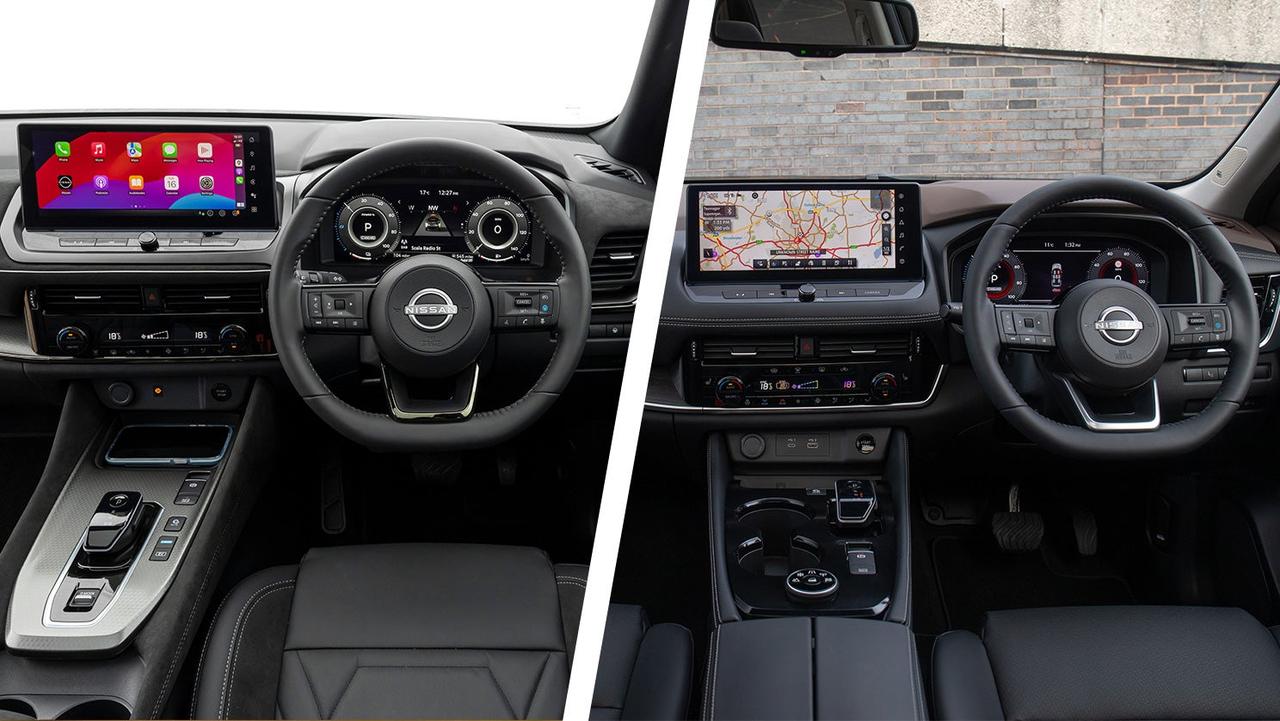 Nissan Qashqai vs X-Trail interior