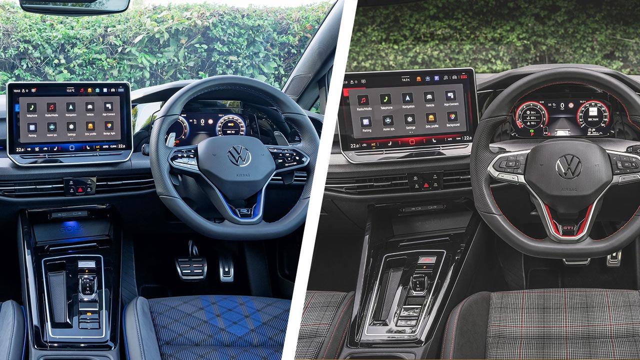 VW Golf R vs GTI interior