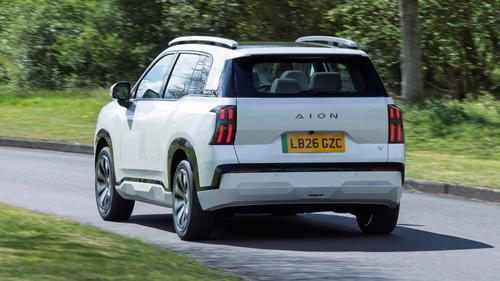 Aion V driving rear view