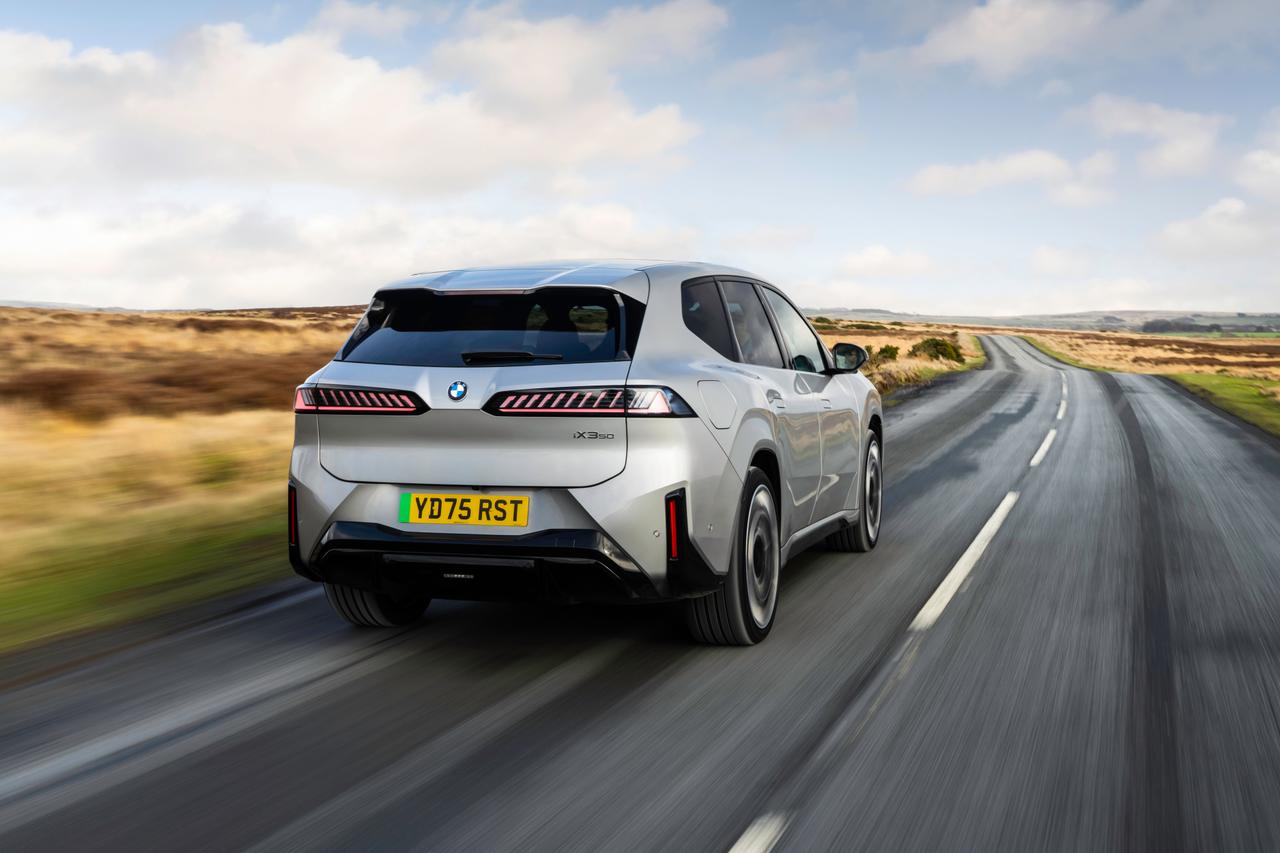 BMW iX3 rear driving