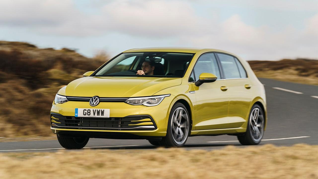 Volkswagen Golf in yellow