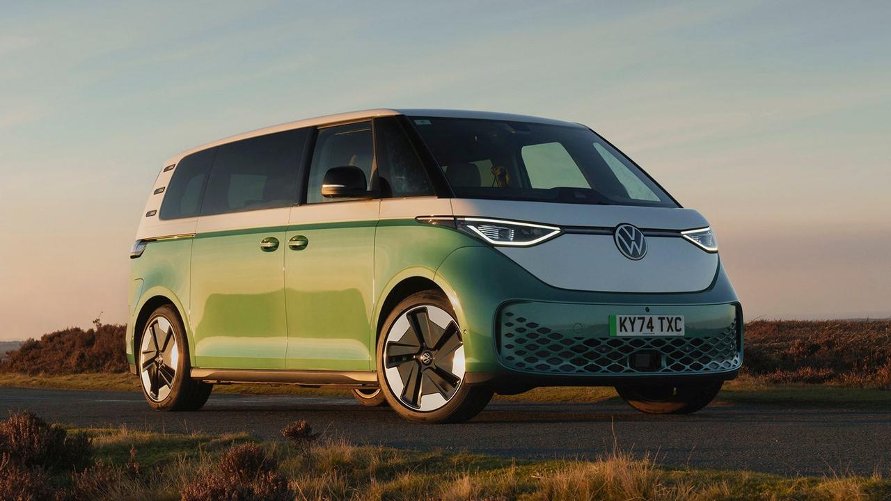 Volkswagen ID.Buzz in green and white