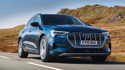 Audi e-tron driving