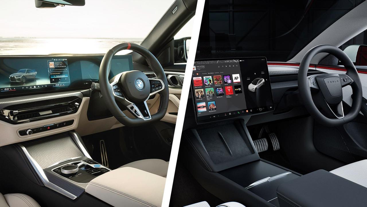 BMW i4 vs Tesla Model 3 – interior