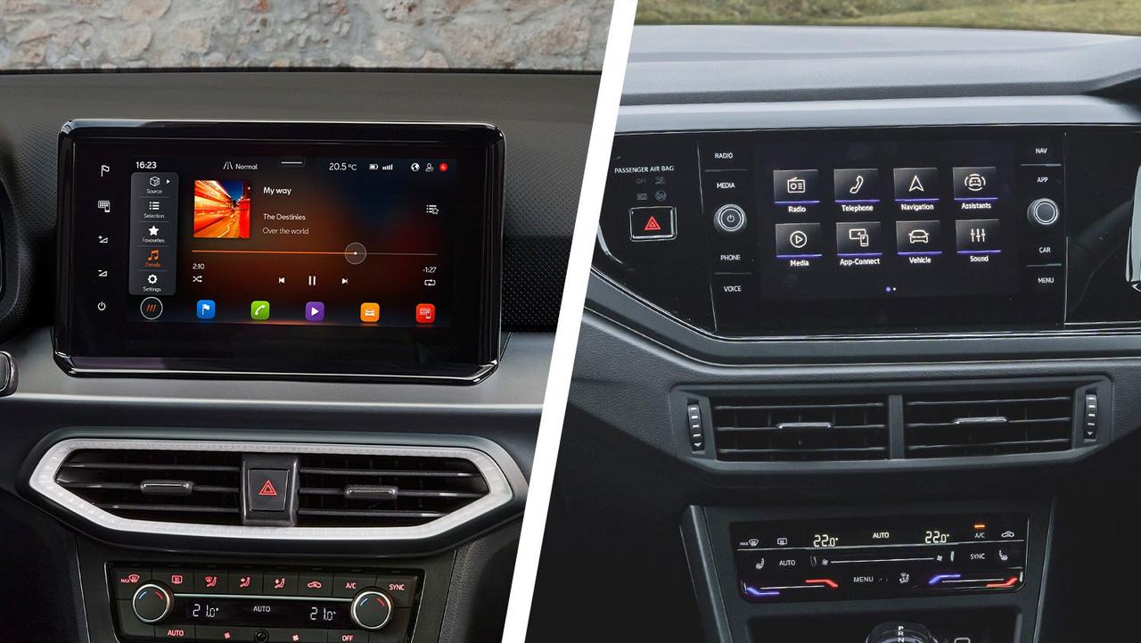 SEAT Ibiza vs VW Polo screens