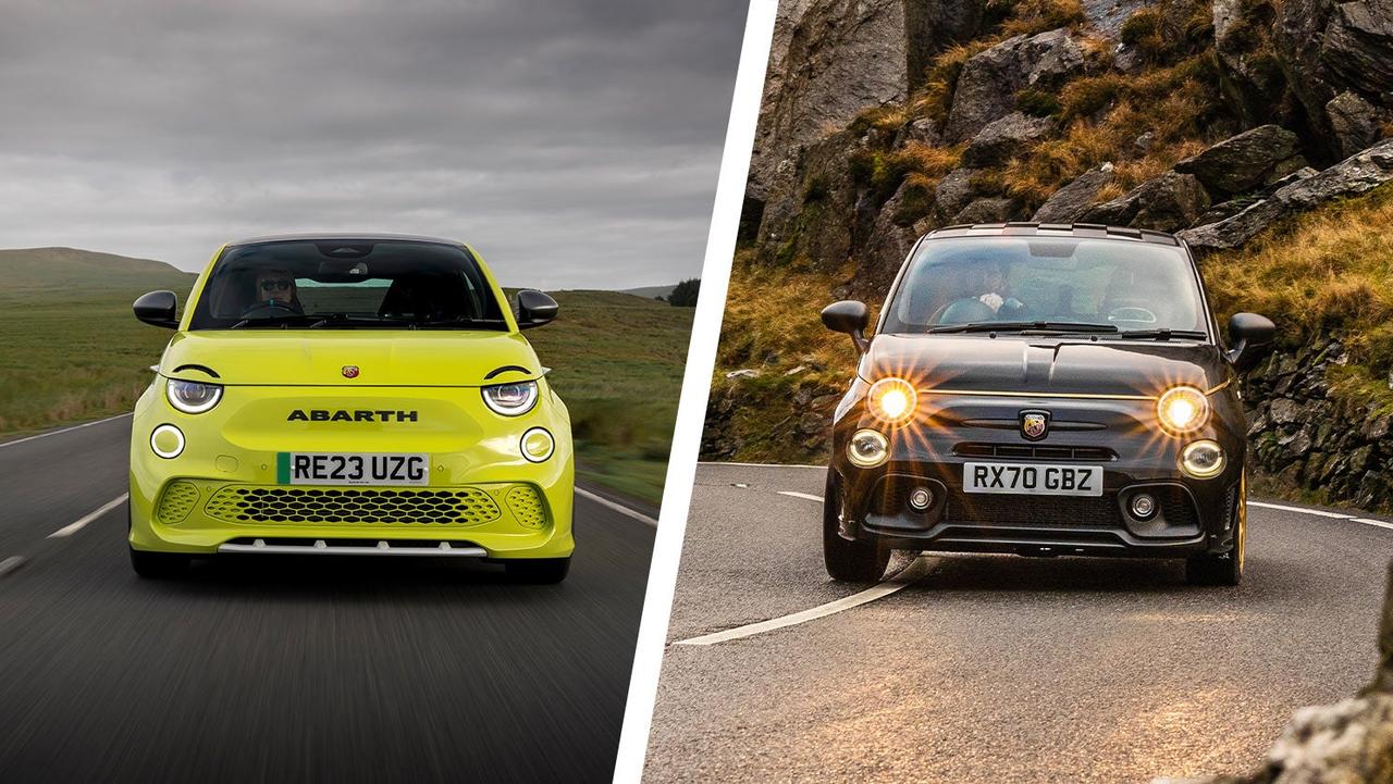 Abarth 500e vs 595 – front