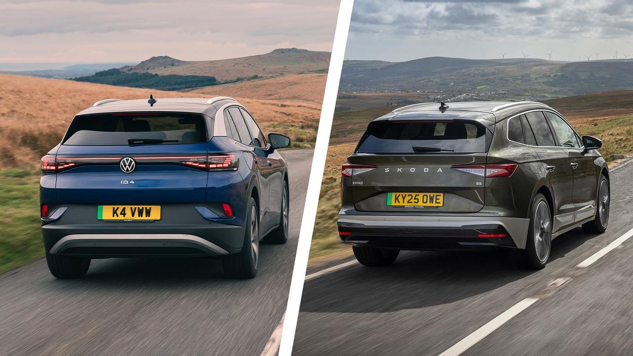 VW ID.4 vs Skoda Enyaq rear