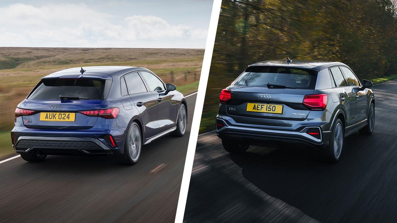 Audi A3 vs Q2 rear