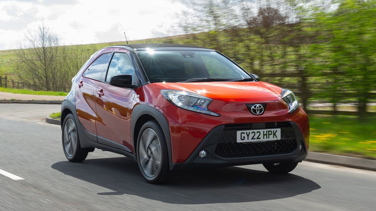 Toyota Aygo X in red