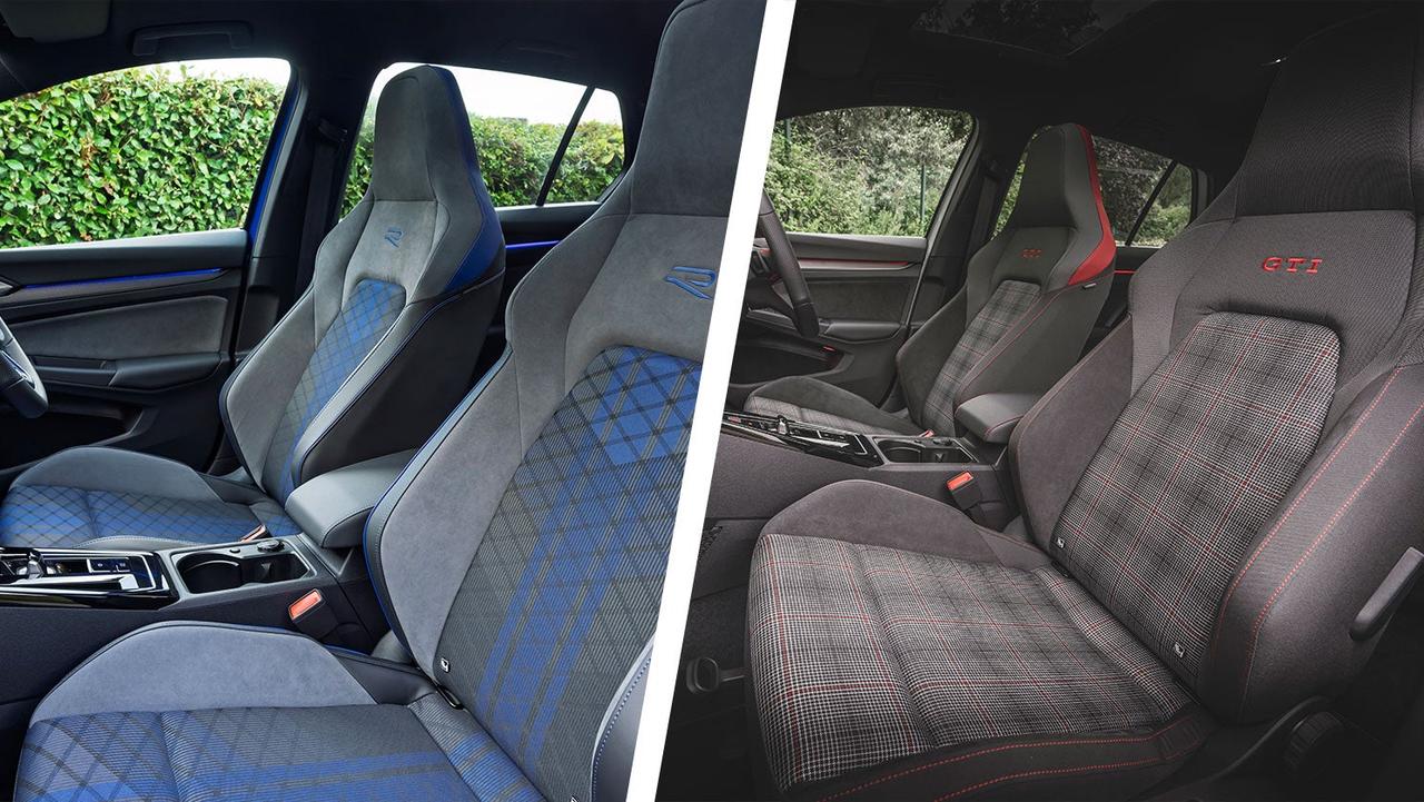 VW Golf R vs GTI seats