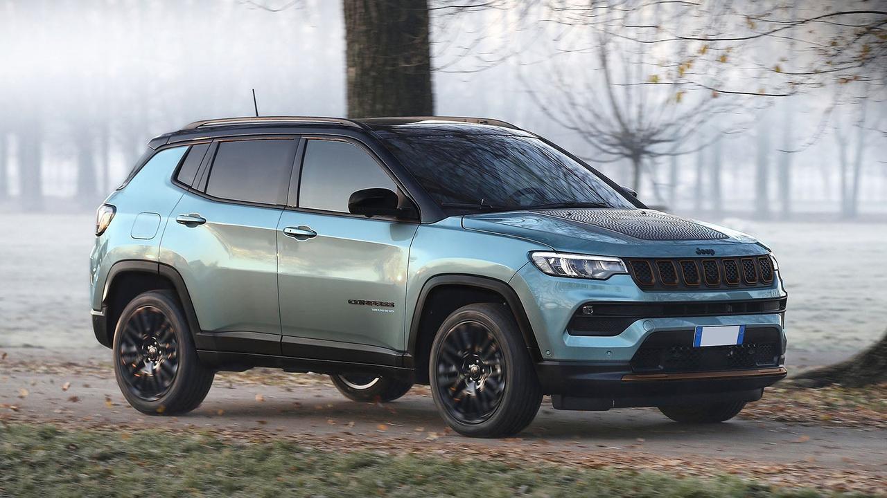 Jeep Compass in green/blue