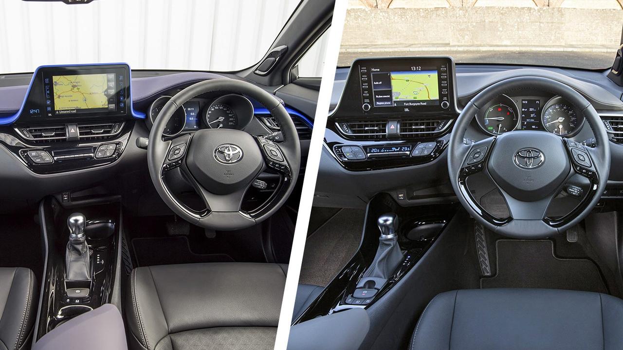 Toyota C-HR Dynamic vs Excel interior
