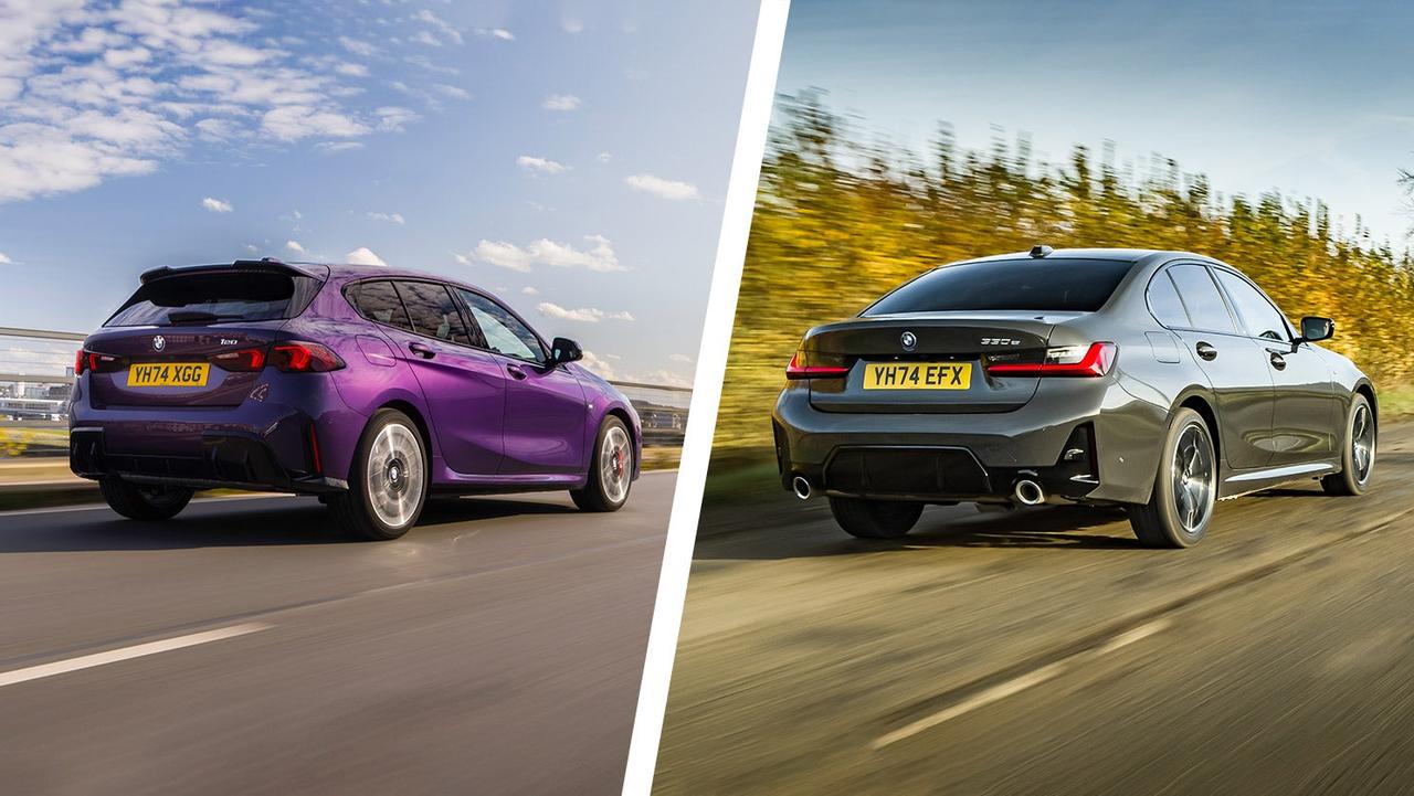 BMW 1 Series vs 3 Series – rear three quarter