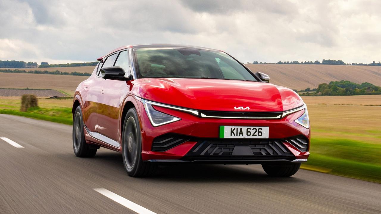 Kia EV6 in red