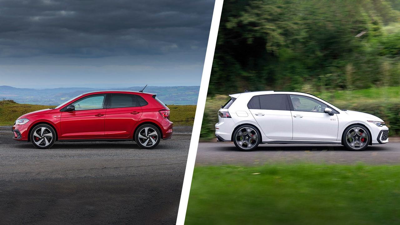 Volkswagen Polo GTI vs Golf GTI – side