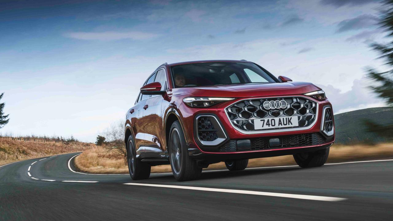 Audi Q5 on twisty road