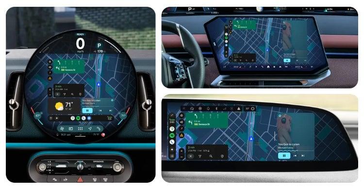 New Android Auto unusual layouts