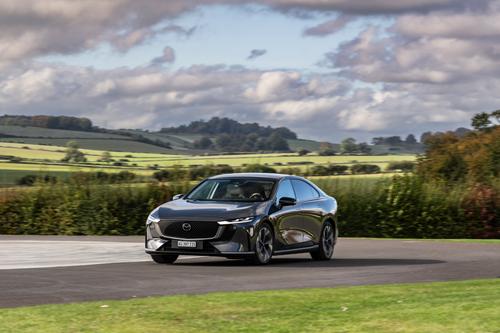 Mazda 6e front driving wide