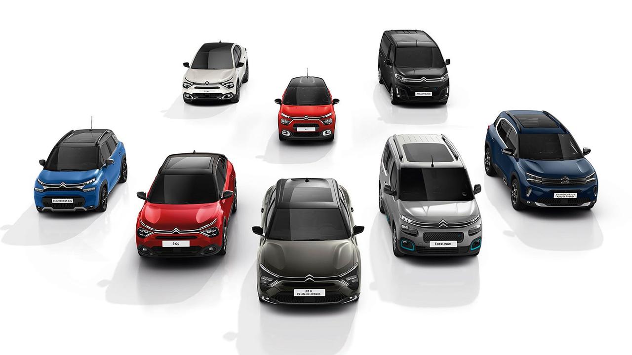 Citroen range studio shot