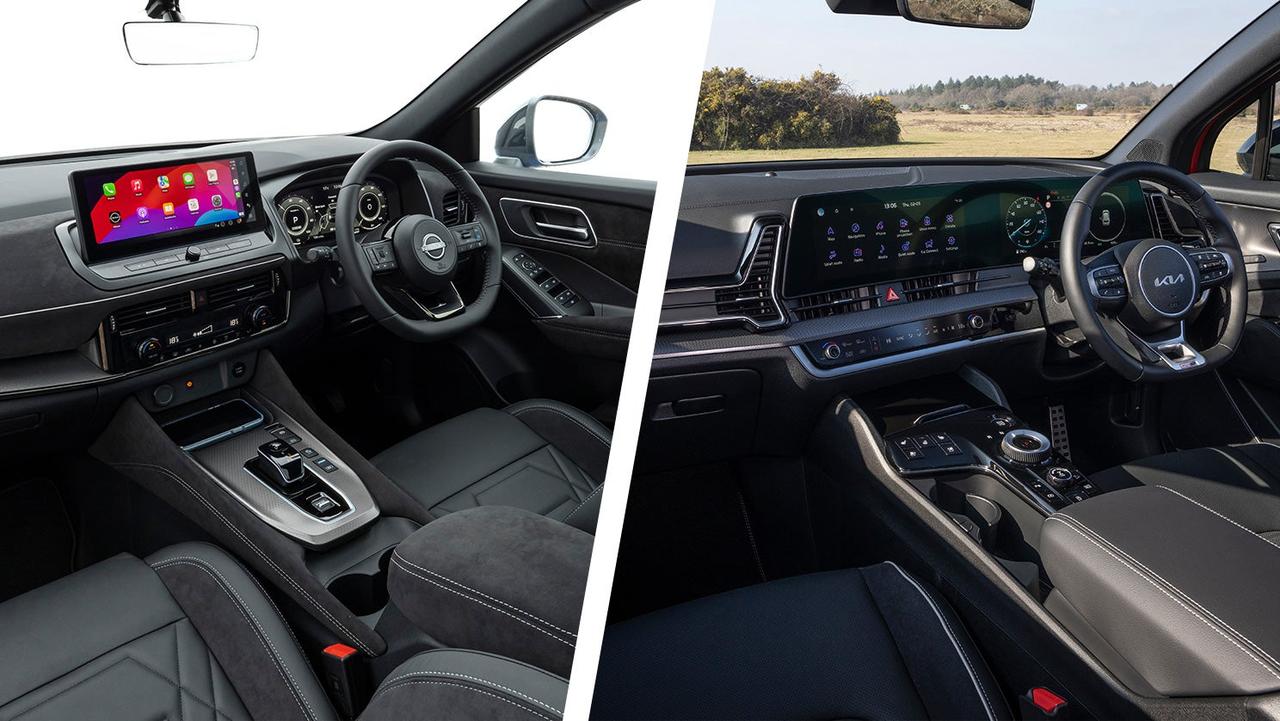 Nissan Qashqai vs Kia Sportage interior
