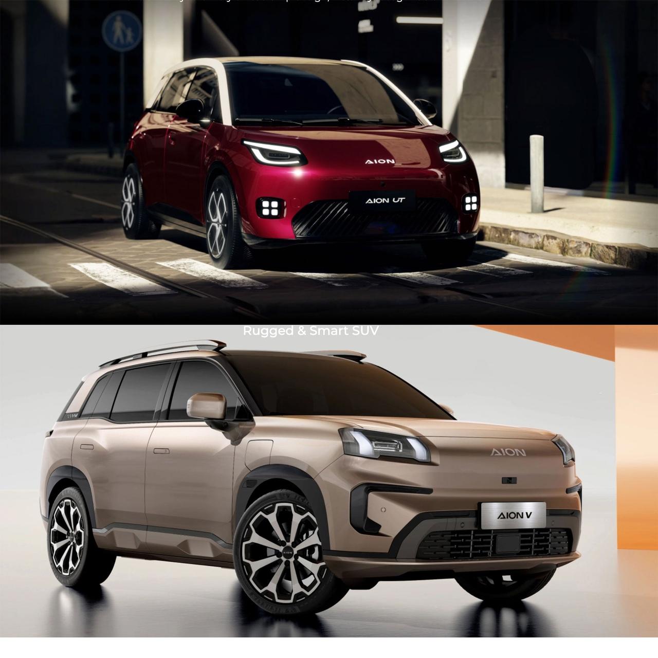 Aion UT and Aion V EVs