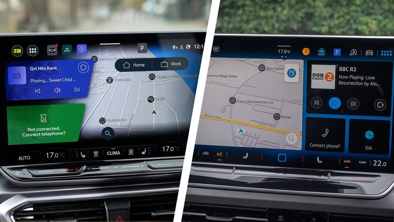SEAT Leon vs VW Golf screen