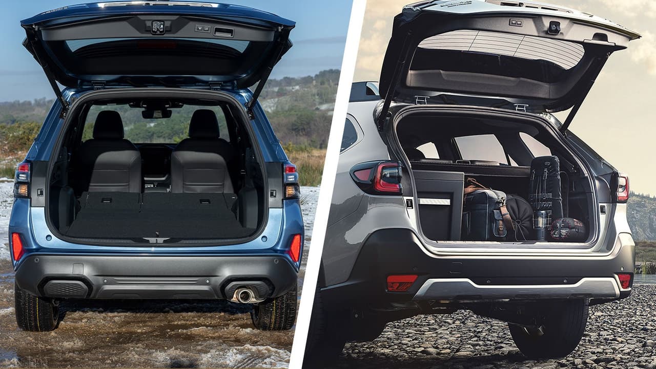 Subaru Forester vs Outback boot
