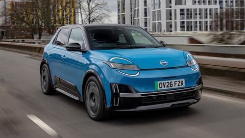 Nissan Micra EV driving