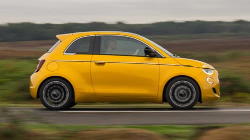 Fiat 500 Hybrid driving side view