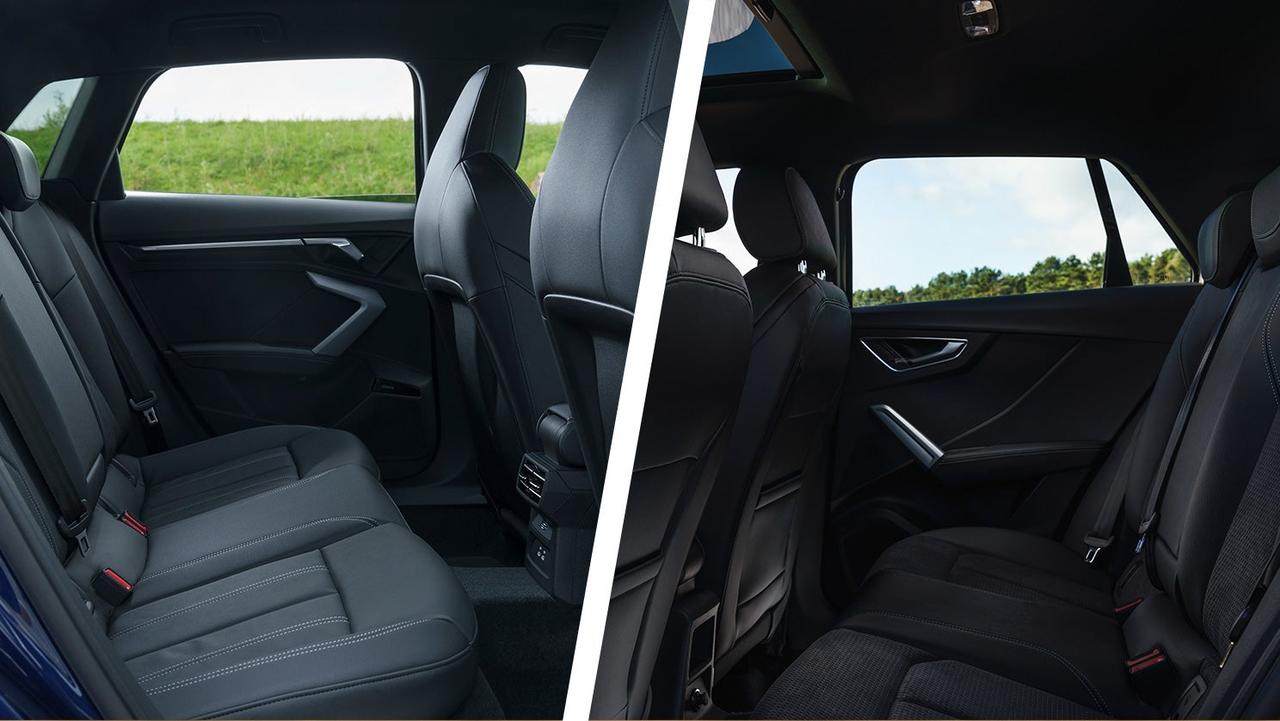 Audi A3 vs Q2 rear seats