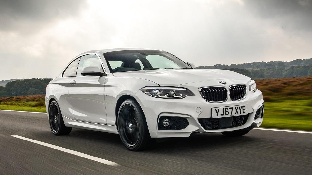 F22 BMW 2 Series coupe driving