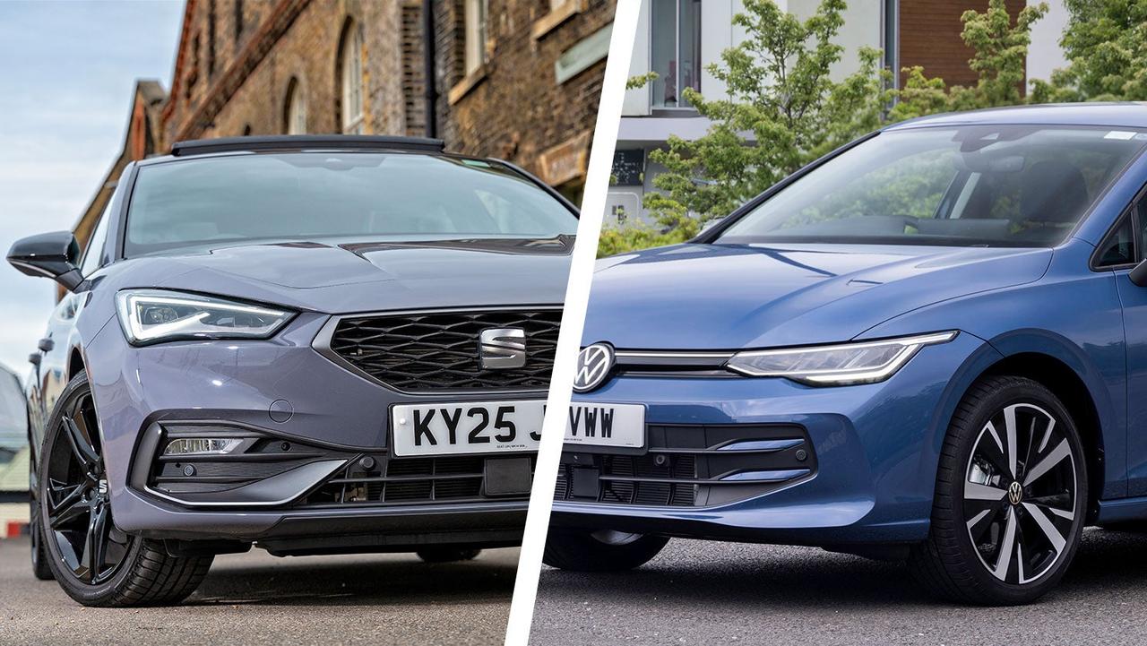 SEAT Leon vs VW Golf front
