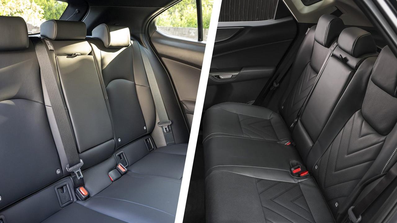 Lexus UX vs NX rear seats