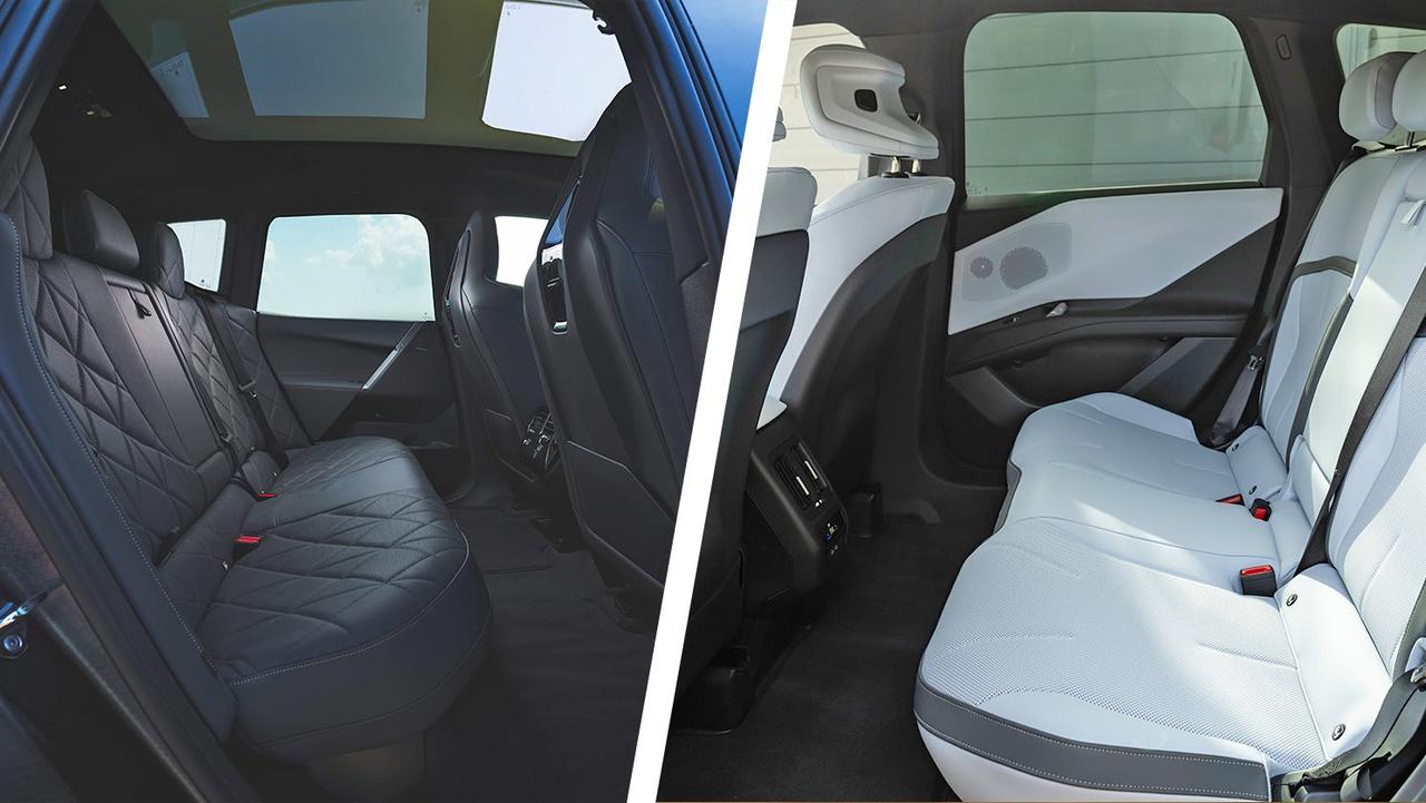 BMW iX vs iX3 rear seats