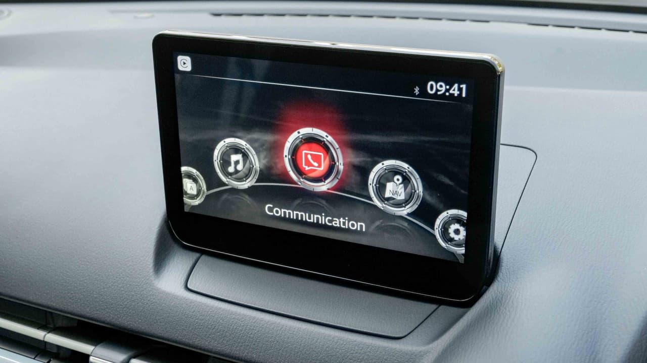 Mazda 2 infotainment screen