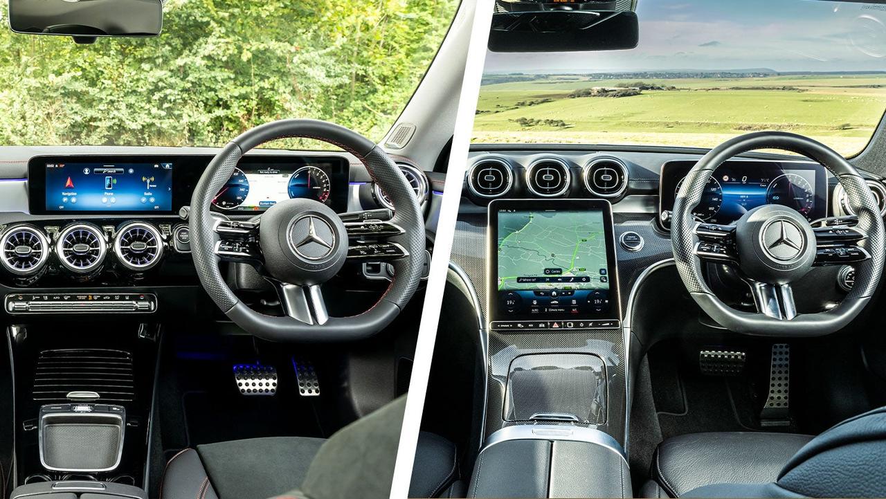 Mercedes CLA vs C-Class interior